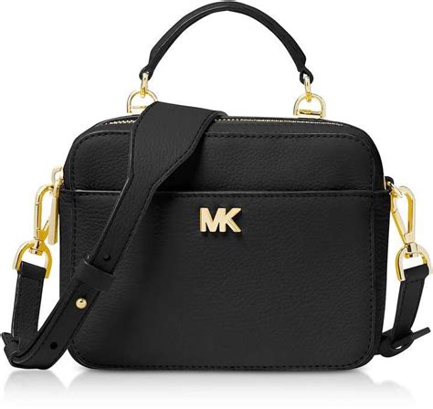 michael kors mott mini logo and leather crossbody|Mott Pebbled Leather Dome Crossbody Bag .